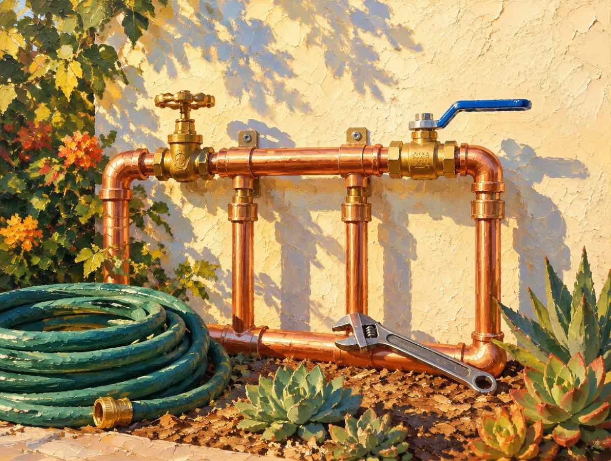 Illustration of plumbing work