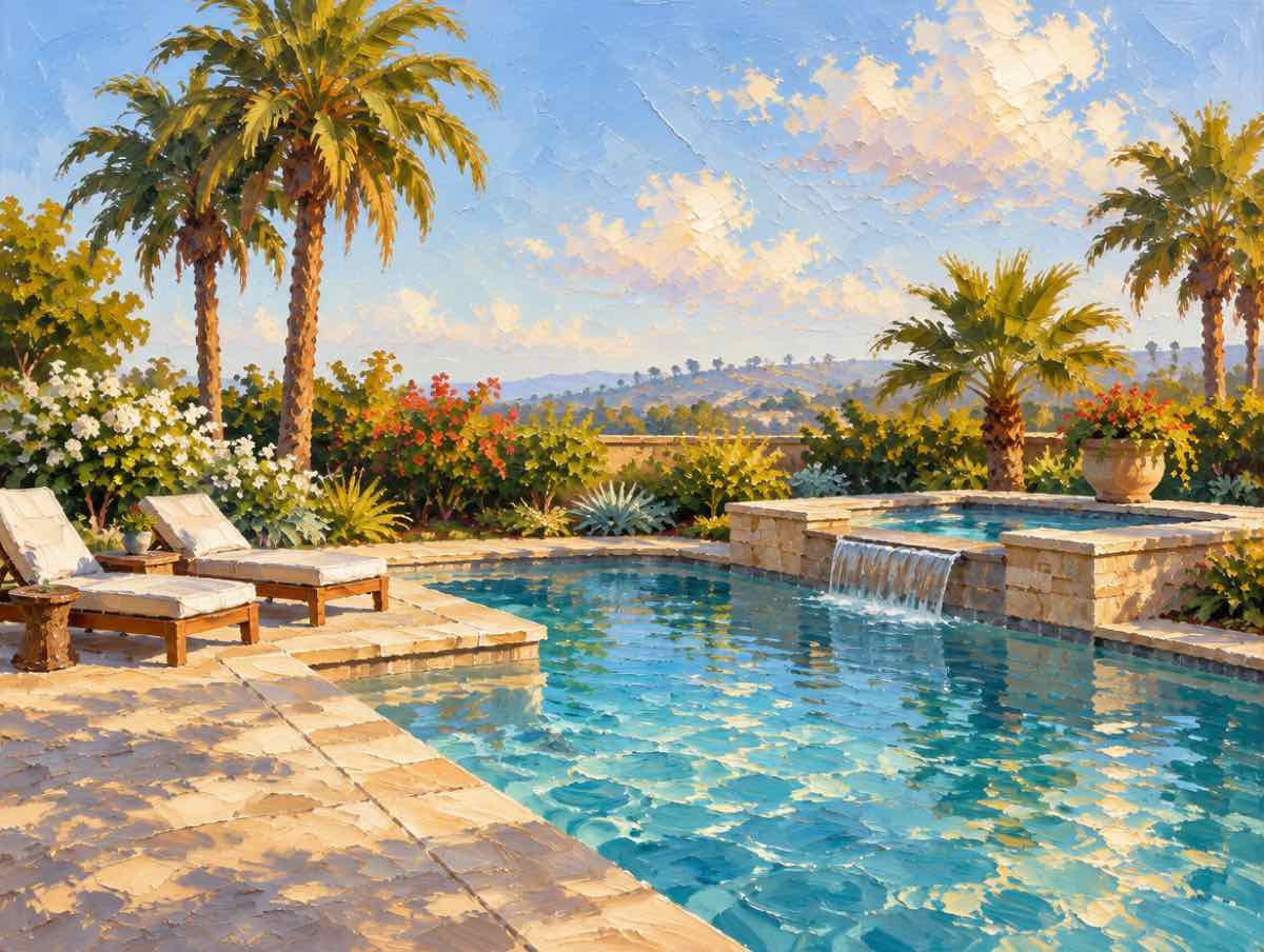 Illustration of pool work