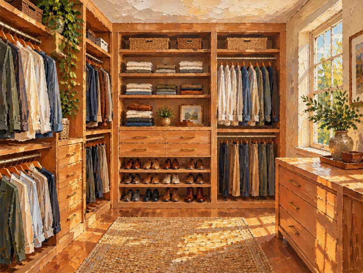 Illustration of closet work