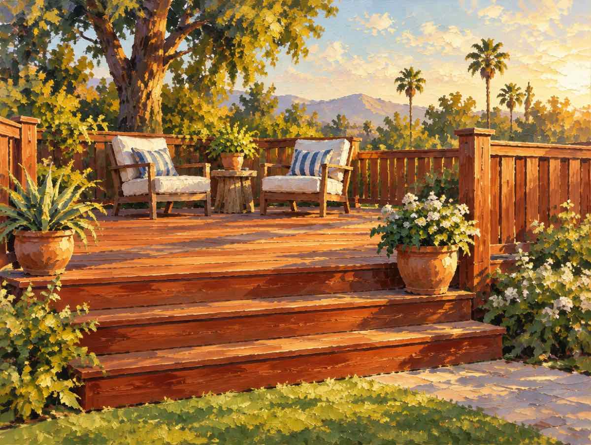 Illustration of deck work