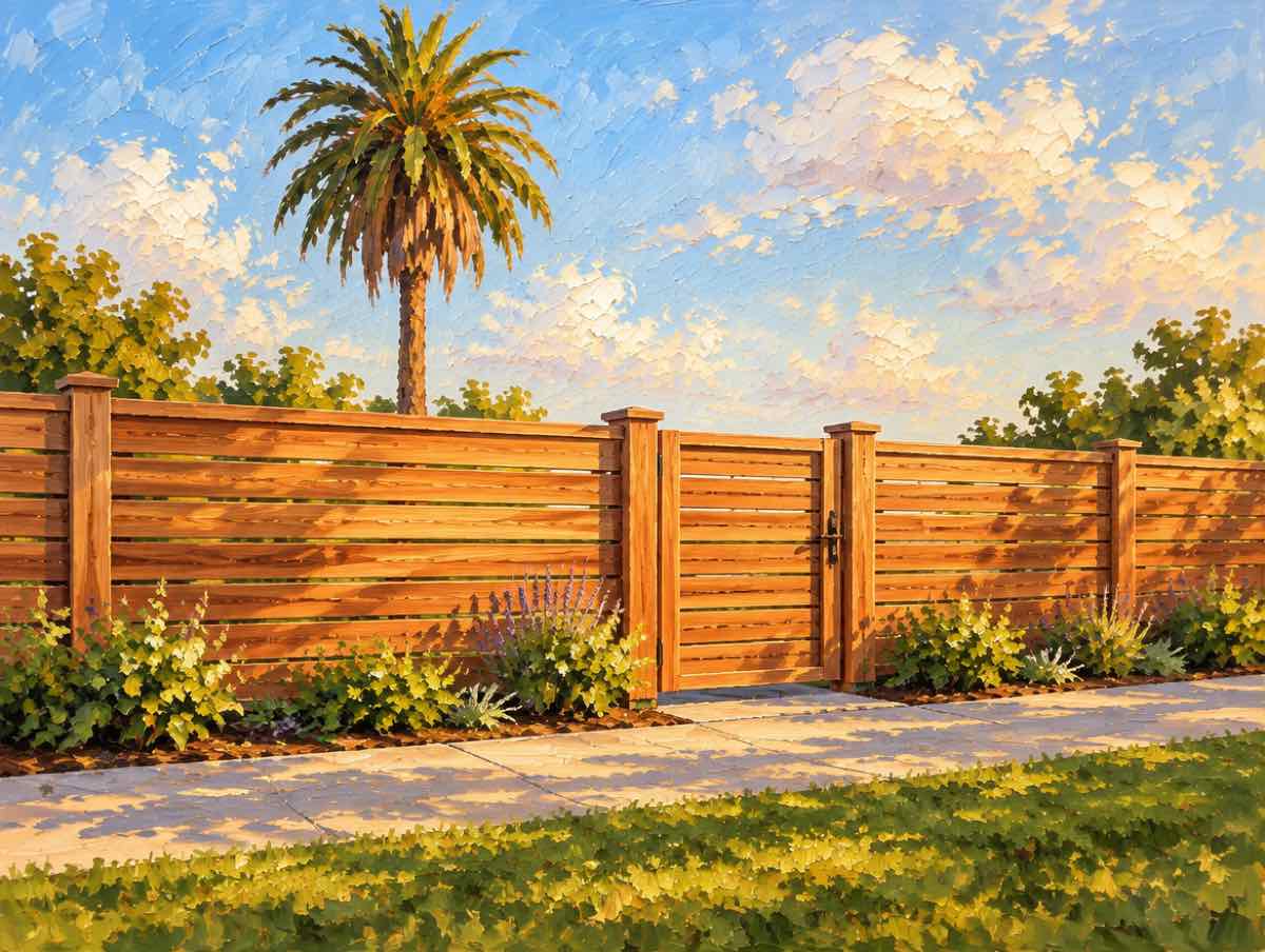 Illustration of fence work