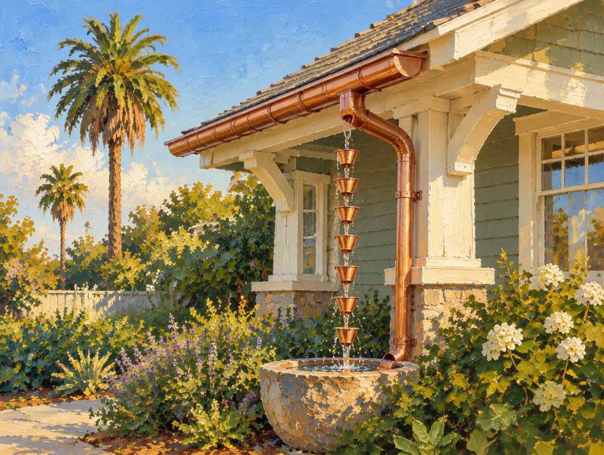 Illustration of gutters work
