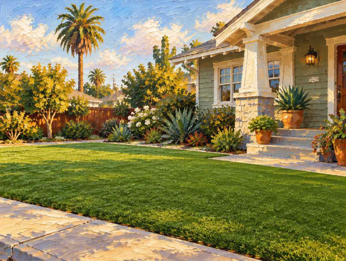 Illustration of turf work