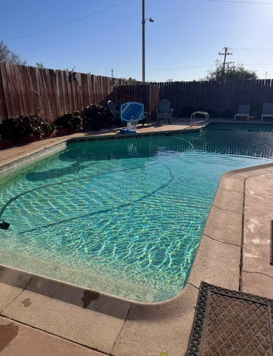 Pool by Sunset Designers & Builders in Rossmoor (before)