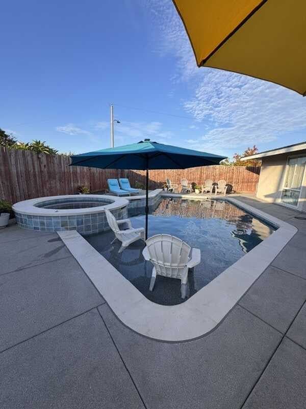 Pool by Sunset Designers & Builders in Rossmoor (after)