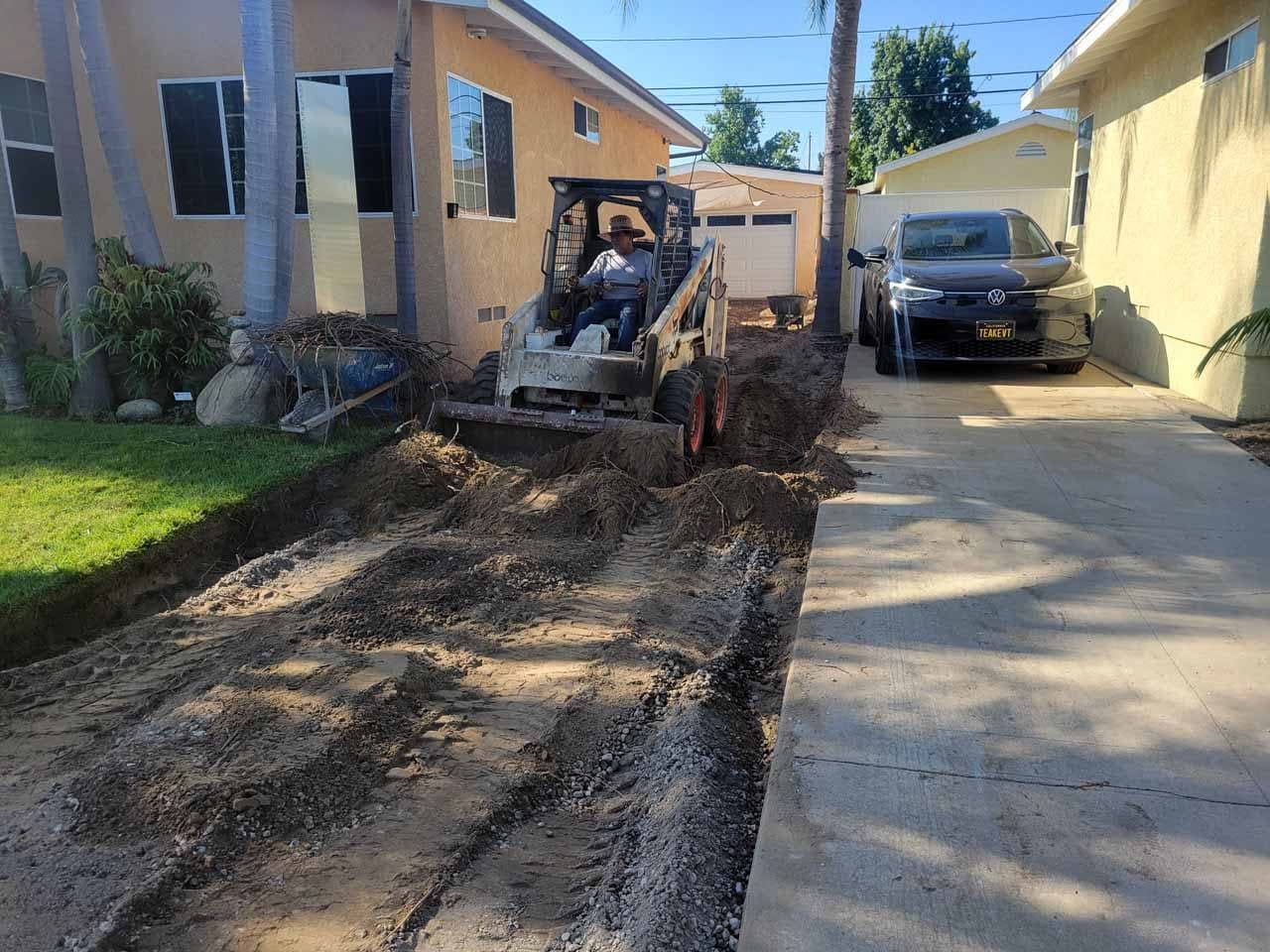Pavers by Arturo Diaz in Carson Park (Plaza East) (before)